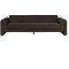 Romer Brushed Gold / Nubuck Cocoa Leather Sofa